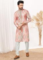 Heavy Cotton Multi Colour Traditional Wear Printed Readymade Kurta Pajama